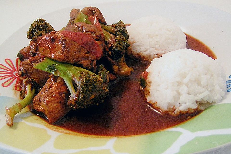 Hähnchen - Broccoli - Pfanne