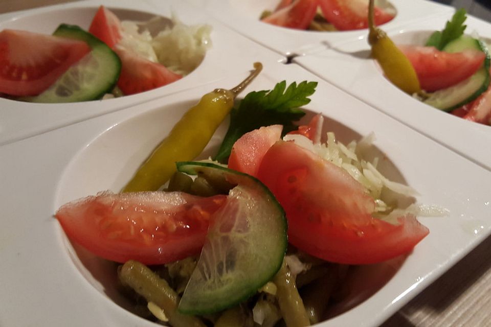 Bohnensalat mit Tomaten