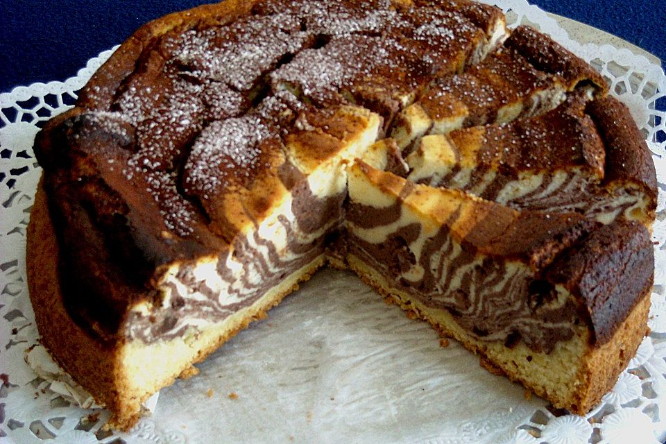 Marmorierter Käsekuchen