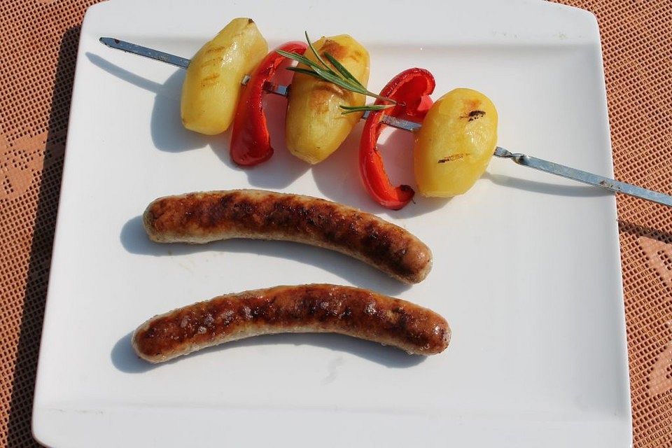 Grillkartoffeln am Spieß