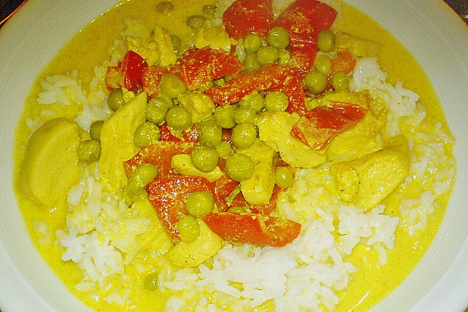 Putengeschnetzeltes mit Curry