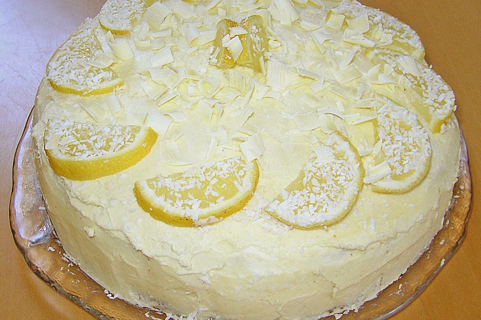 Zitronen - Buttercreme - Torte