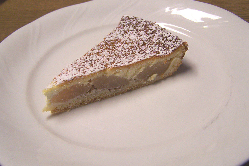 Birnenkuchen mit Vanilleguss