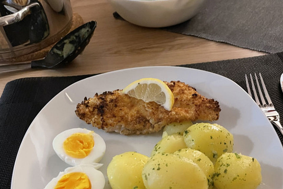 Panierte Rotbarschfilets