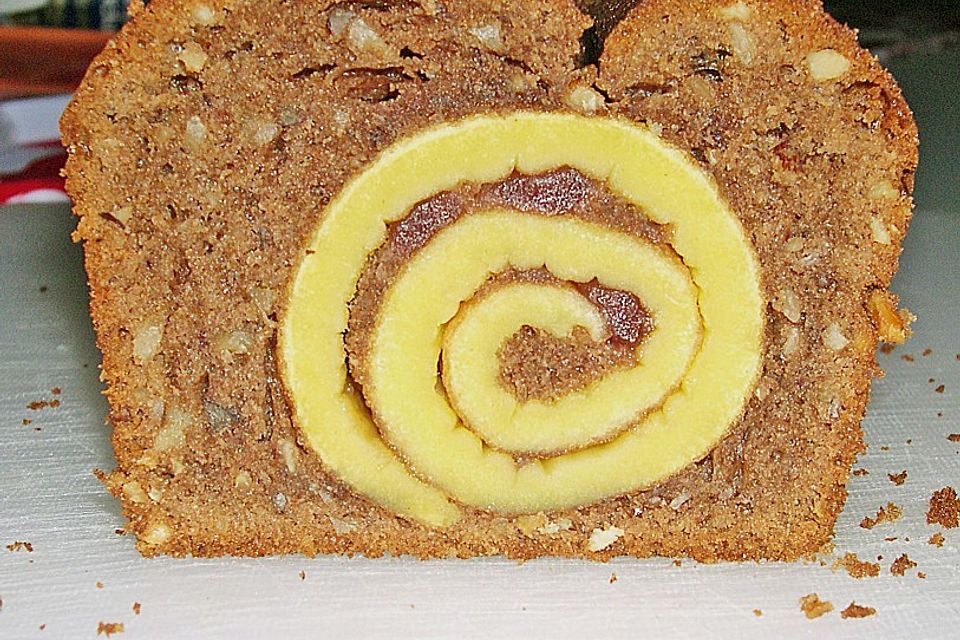 Rouladen - Schoko - Nusskuchen