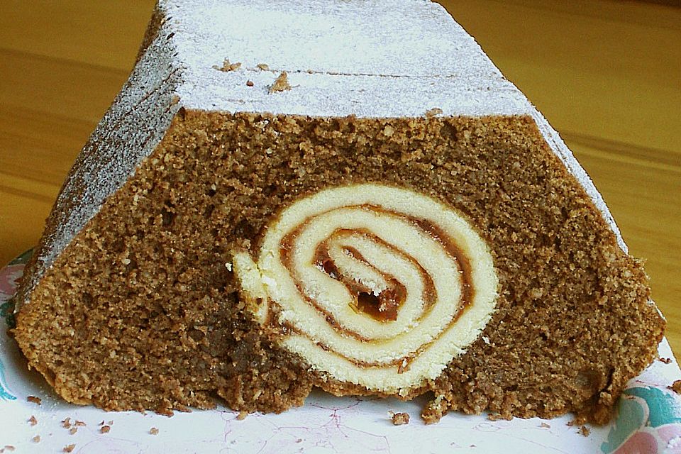 Rouladen - Schoko - Nusskuchen