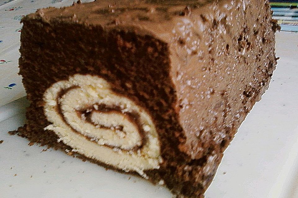 Rouladen - Schoko - Nusskuchen