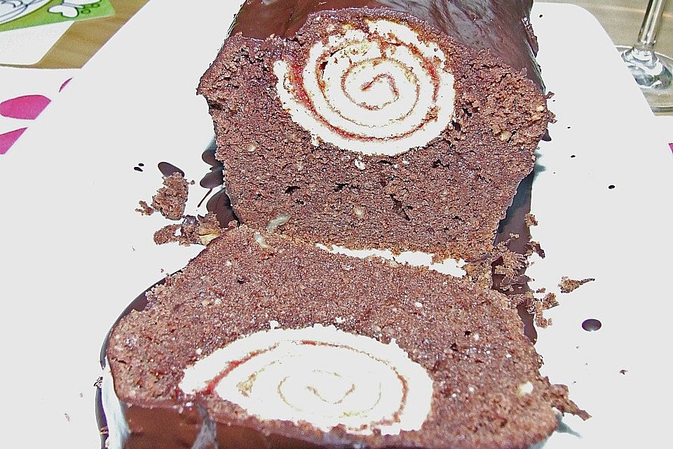 Rouladen - Schoko - Nusskuchen