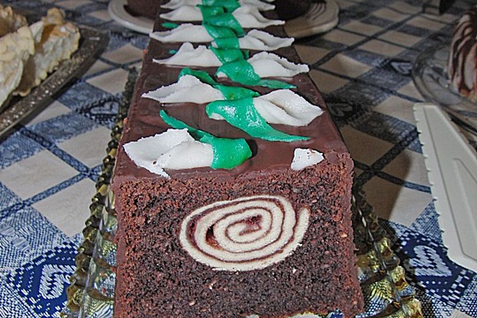 Rouladen - Schoko - Nusskuchen