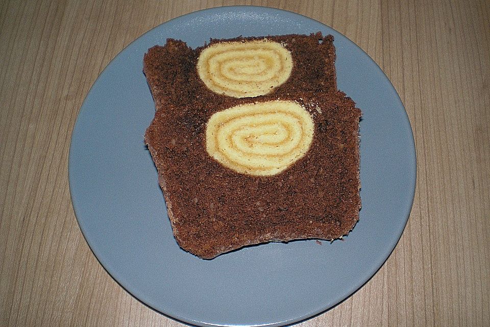 Rouladen - Schoko - Nusskuchen