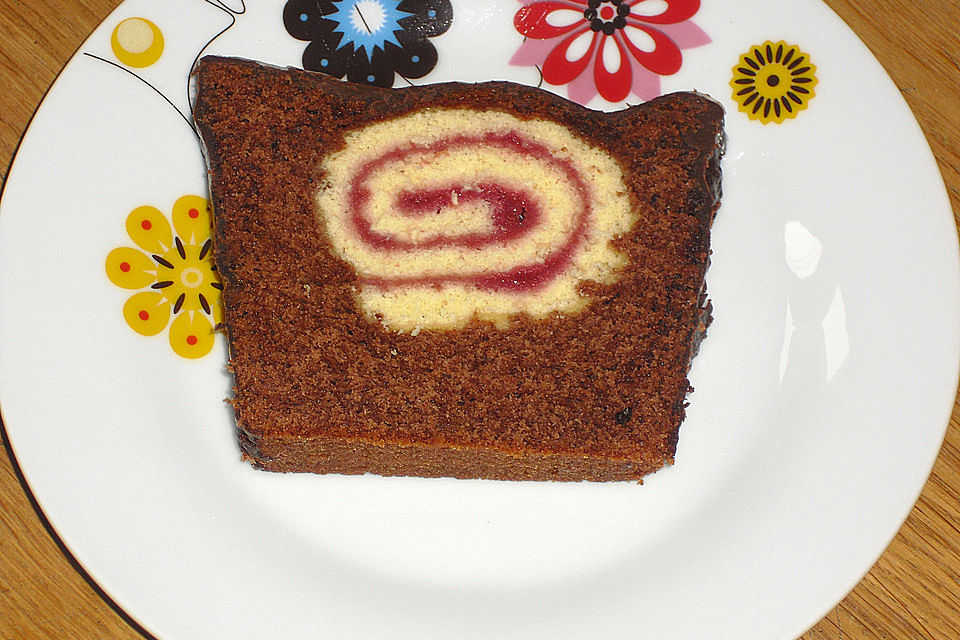 Rouladen - Schoko - Nusskuchen