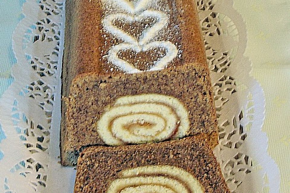 Rouladen - Schoko - Nusskuchen