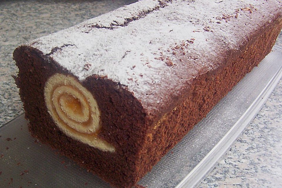 Rouladen - Schoko - Nusskuchen