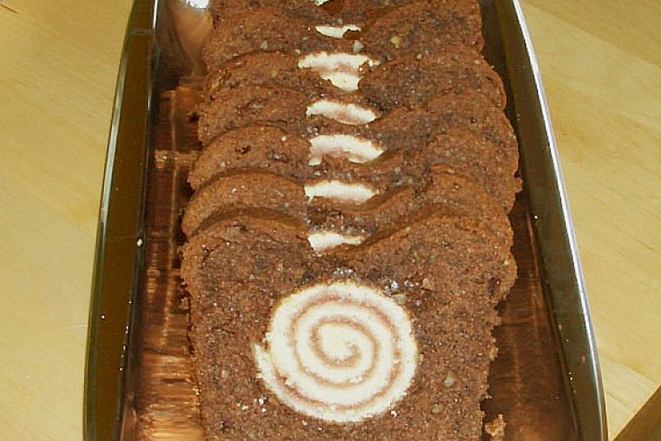 Rouladen - Schoko - Nusskuchen