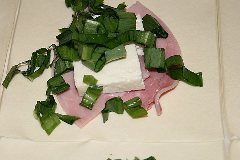 Bärlauch - Feta - Schinken - Taschen