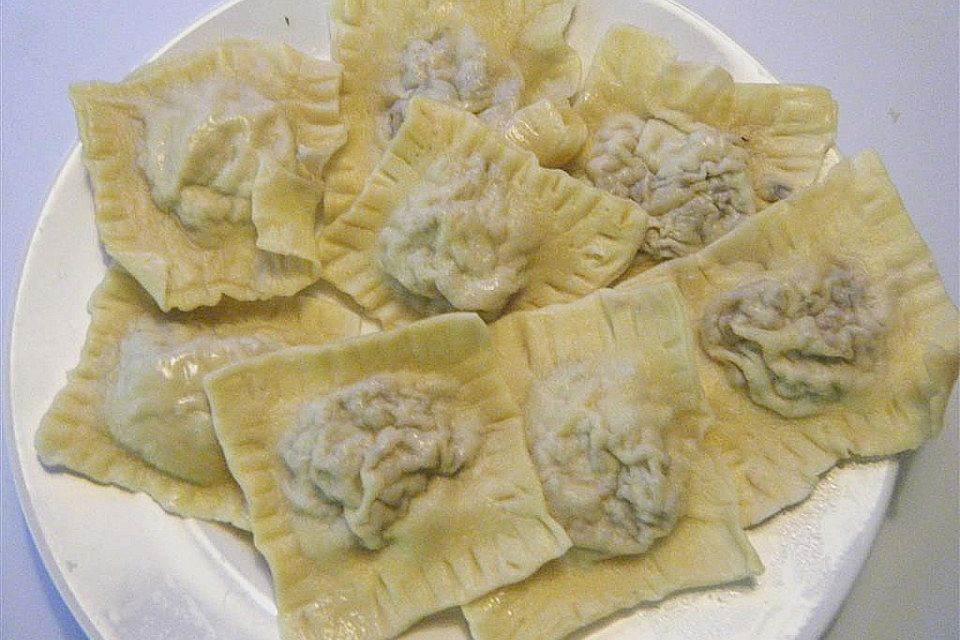 Ravioli mit Pilzfüllung