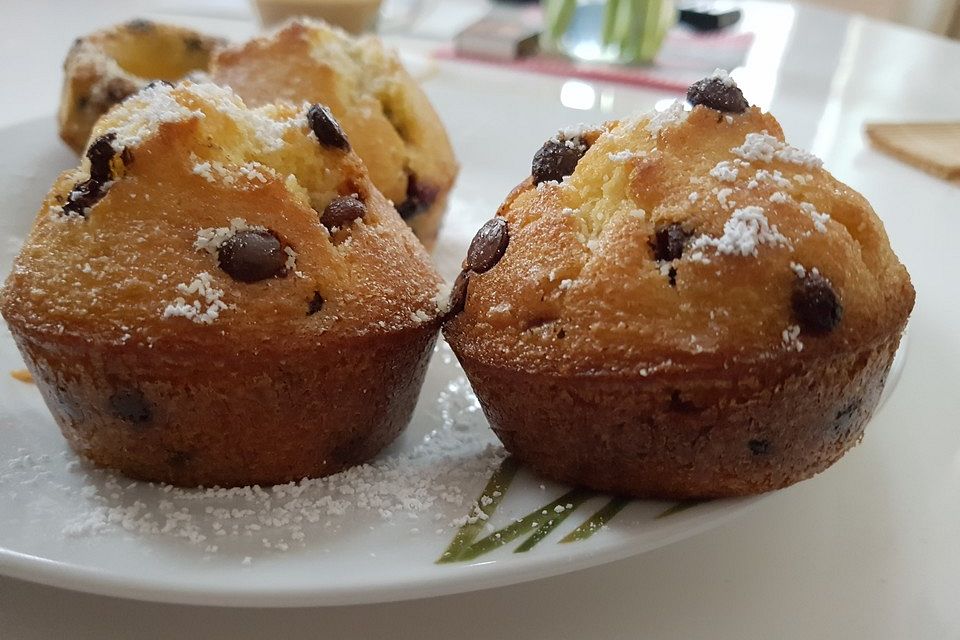 Muffins mit Schokosplittern