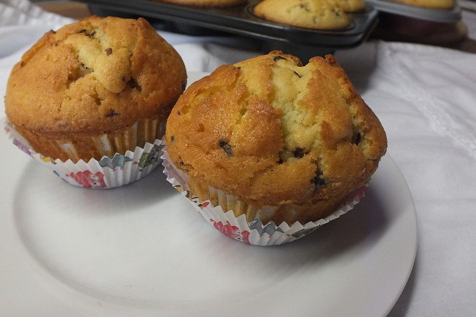 Muffins mit Schokosplittern