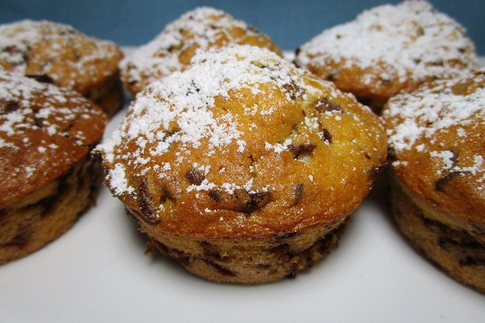 Muffins mit Schokosplittern