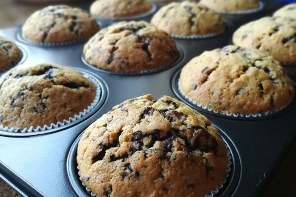 Muffins mit Schokosplittern