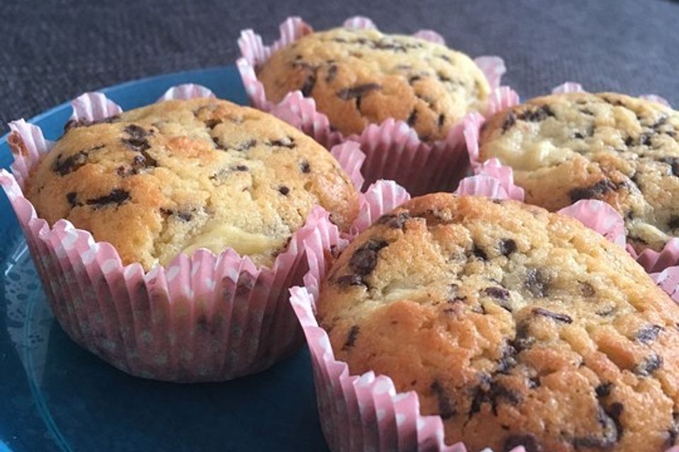 Muffins mit Schokosplittern