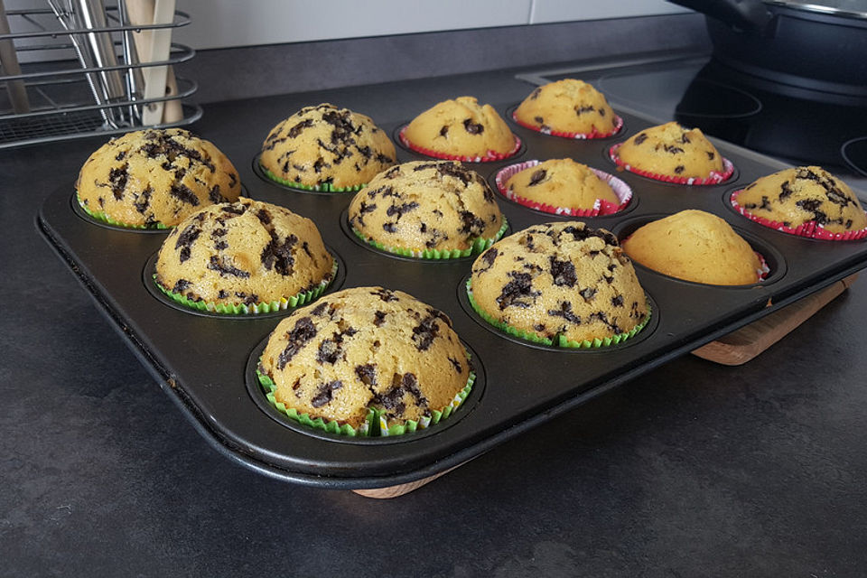 Muffins mit Schokosplittern