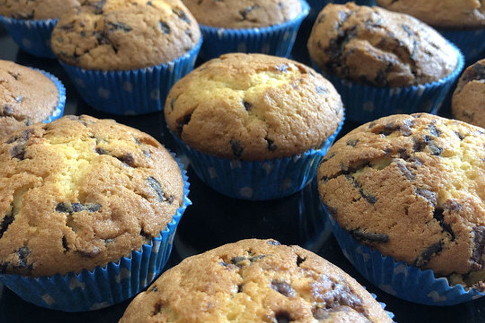 Muffins mit Schokosplittern