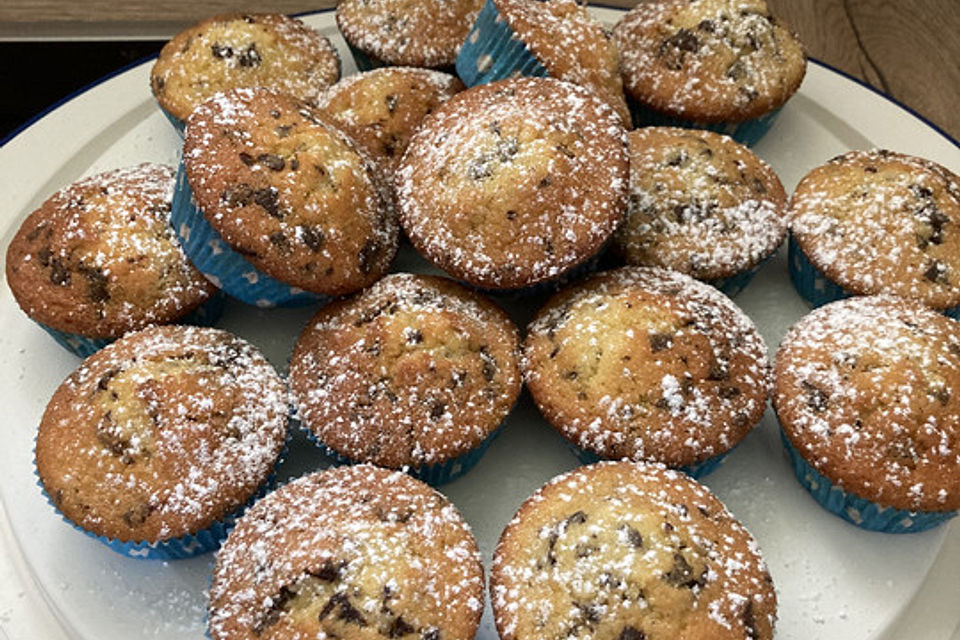 Muffins mit Schokosplittern