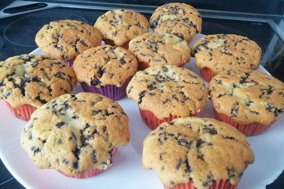 Muffins mit Schokosplittern