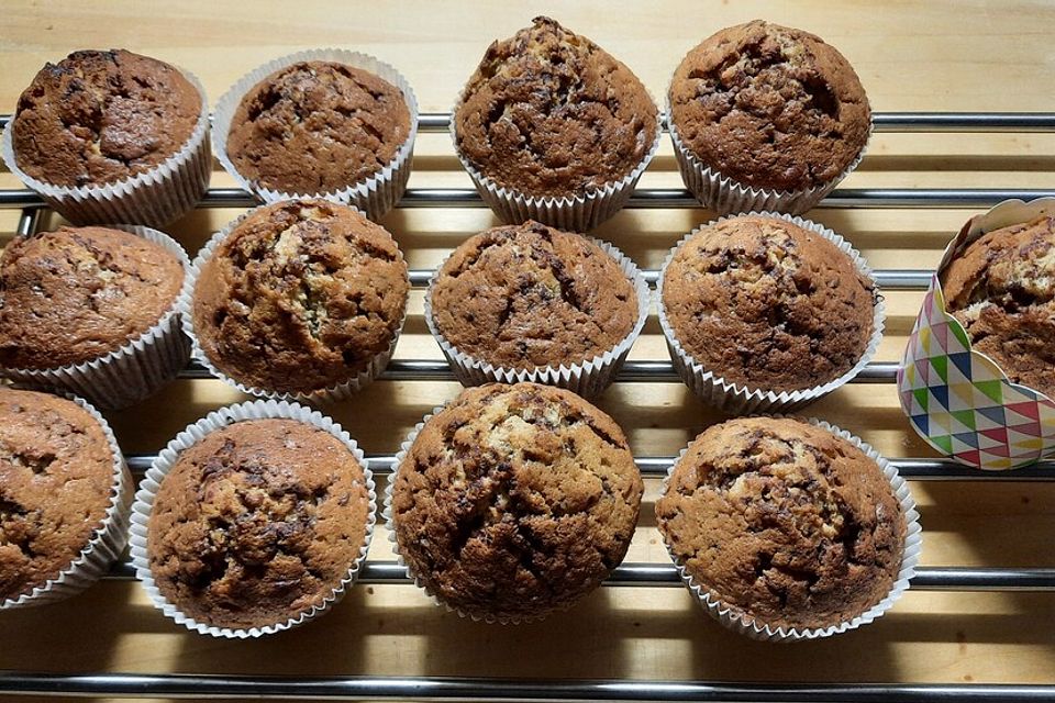 Muffins mit Schokosplittern