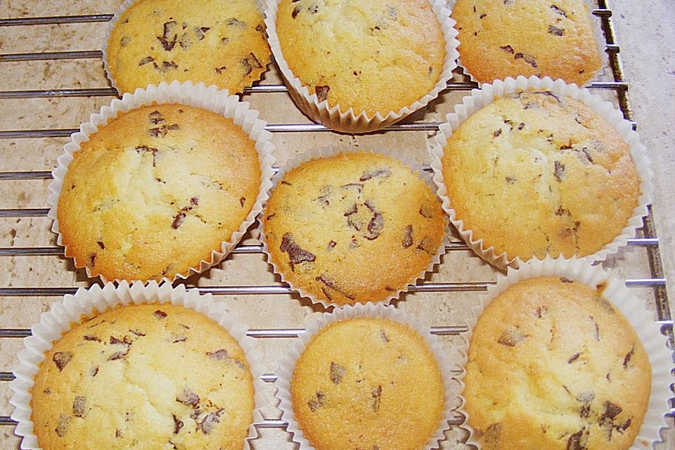 Muffins mit Schokosplittern