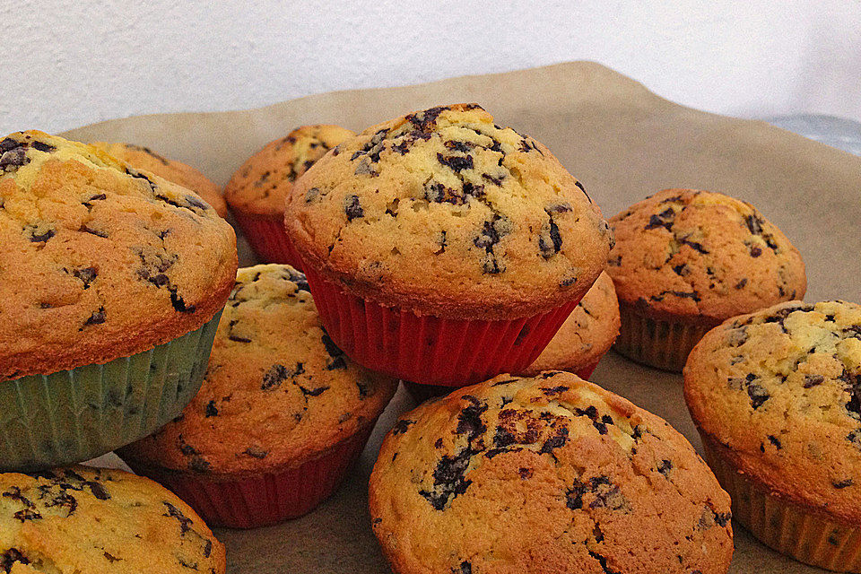 Muffins mit Schokosplittern