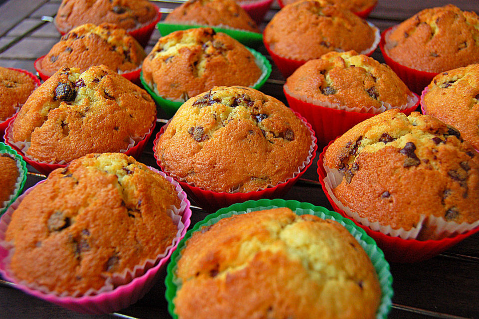 Muffins mit Schokosplittern