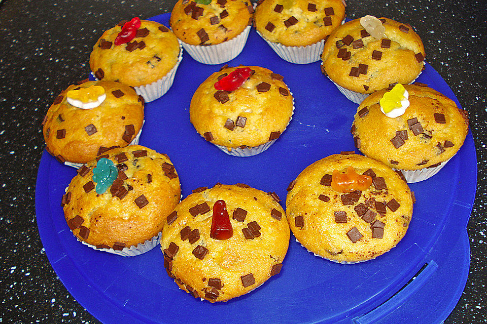 Muffins mit Schokosplittern