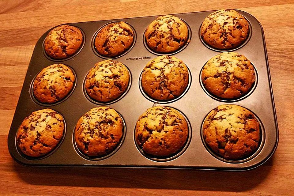 Muffins mit Schokosplittern