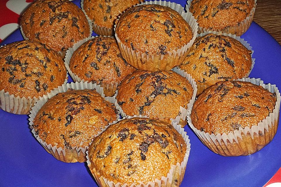 Muffins mit Schokosplittern