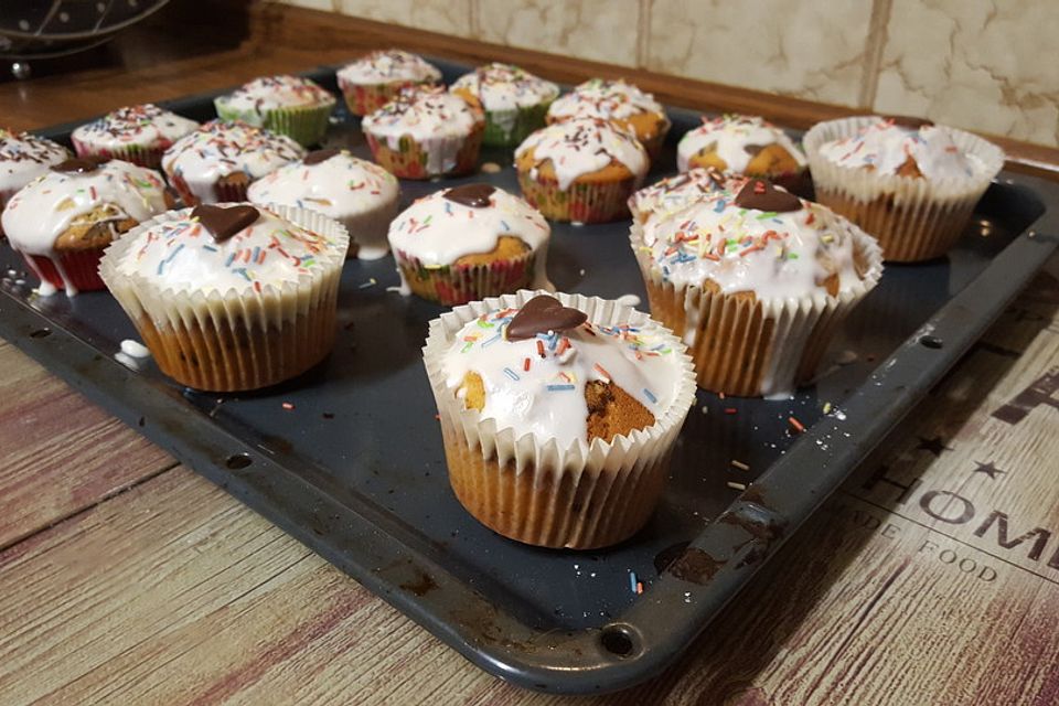 Muffins mit Schokosplittern