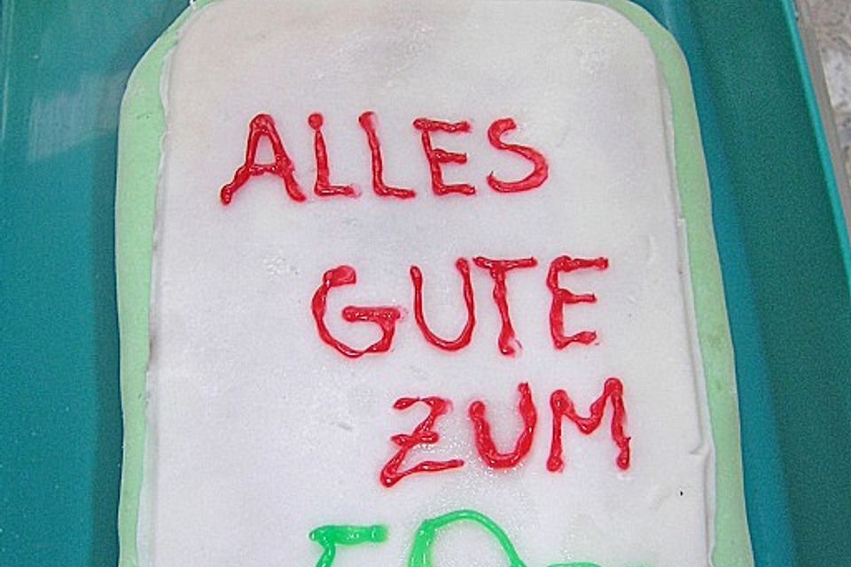 Schoko - Mohntorte mit Fondantüberzug