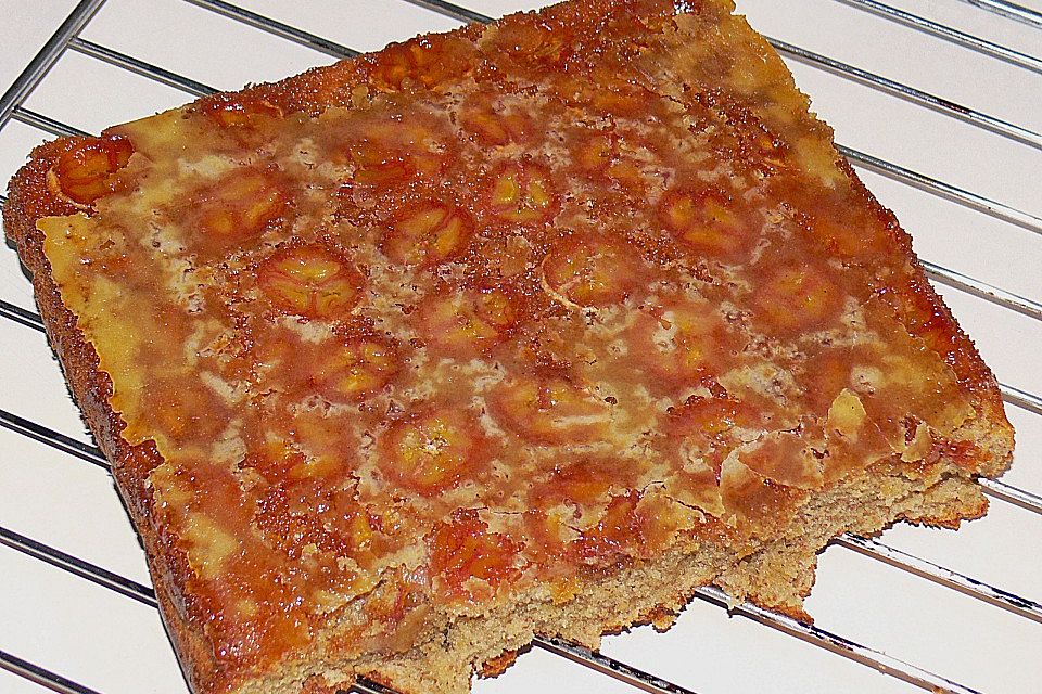 Umkehr Toffee- und Bananenkuchen