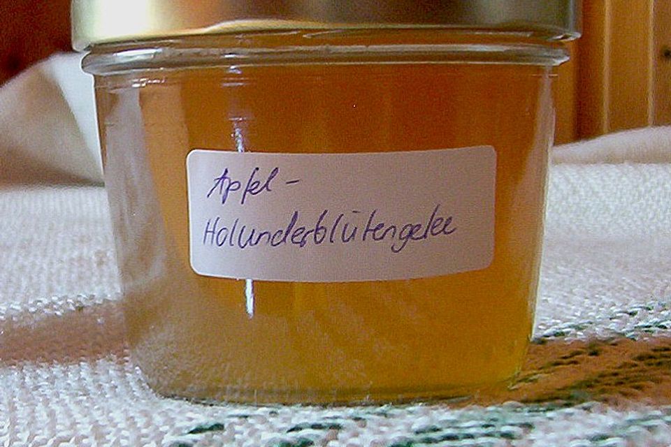 Holunderblüten - Apfel Gelee