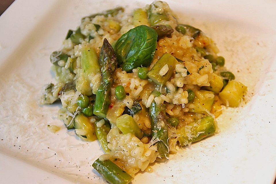 Grünes Risotto