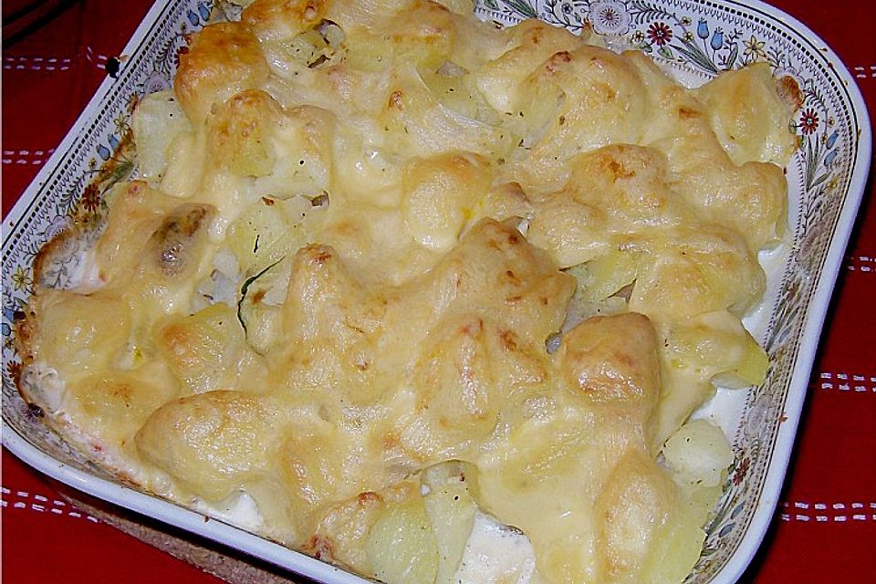 Klassisches Kartoffelgratin