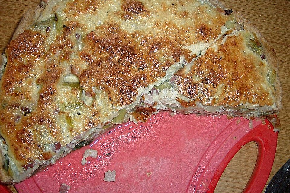 Lauchtorte mit Rauchfleisch