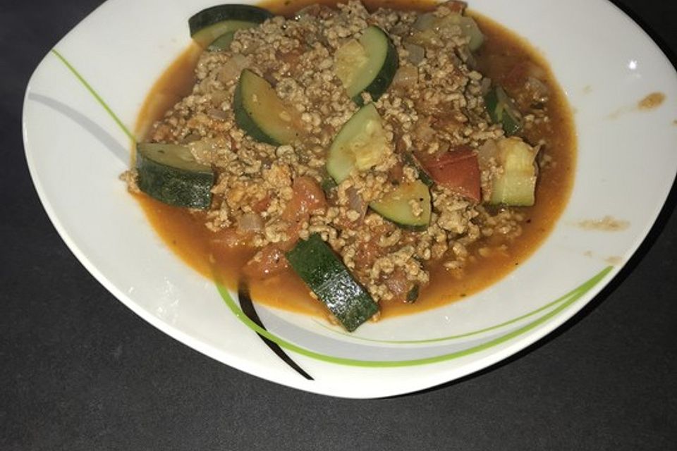 Zucchini-Hackfleischpfanne