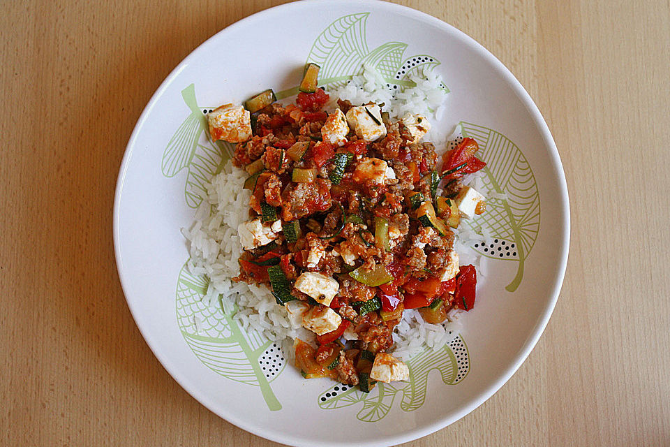 Zucchini-Hackfleischpfanne