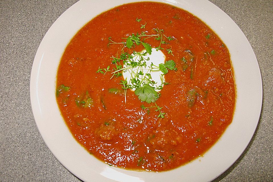 Tomaten - Ingwer - Suppe