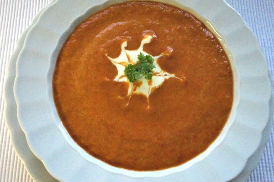 Tomaten - Paprika - Cremesuppe