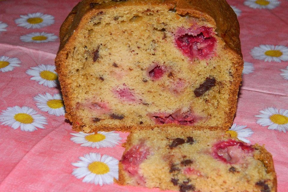 Mini Kastenkuchen mit Himbeeren