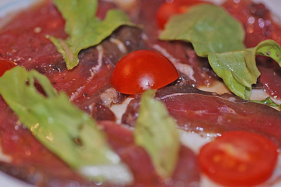 Carpaccio von der Entenbrust