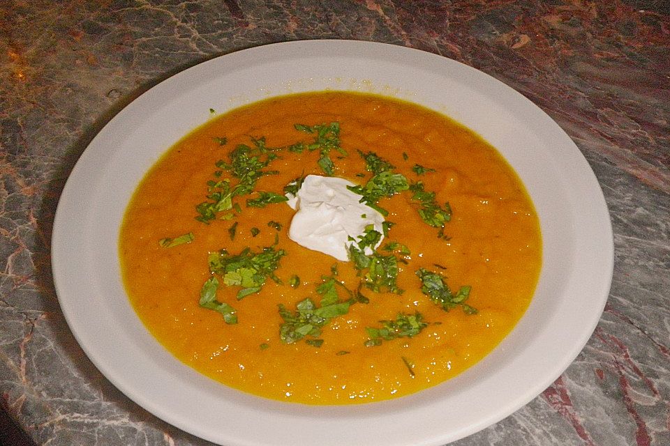 Orangen - Karotten - Suppe